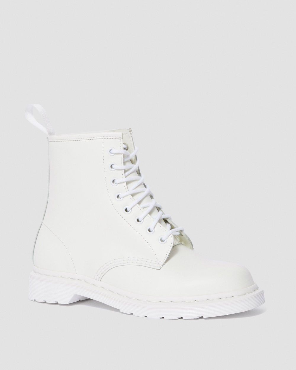 Dr Martens 1460 Mono Smooth Kožené Šnurovacie Topánky Damske ( Biele ) SK 870-GZFLVJ